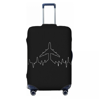 Husă personalizată pentru valiză de camuflaj pentru avion, lavabilă, avion de aviație, pilot, bagaje, huse de protecție pentru 18-32 inch