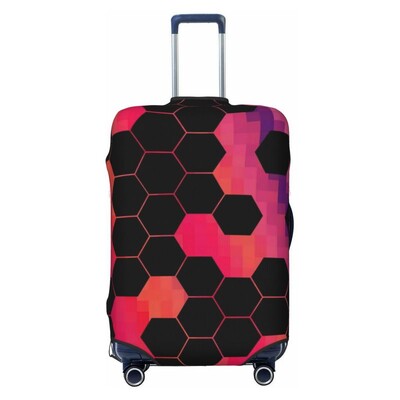 Model în fagure, husă de protecție elastică groase pentru bagaje, costum cu fermoar, pentru geanta de 18-32 inci, huse pentru valiză, cărucior de călătorie