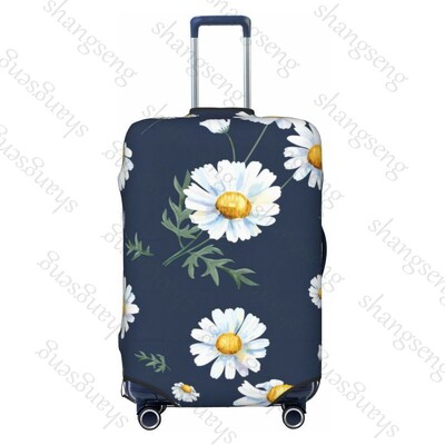 Imprimare cu flori de margarete Îngroșare husă pentru bagaje Elasticitate cărucior husă de praf husă de protecție husă valiză