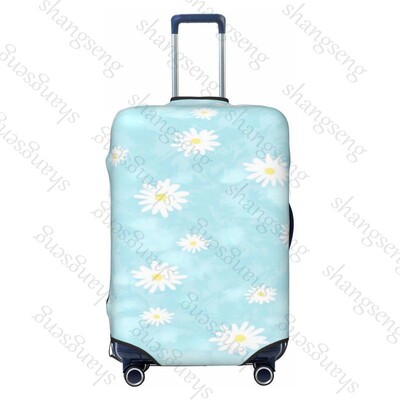 Imprimare cu flori de margarete Îngroșare husă pentru bagaje Elasticitate cărucior husă de praf husă de protecție husă valiză