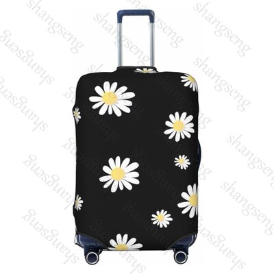 Imprimare cu flori de margarete Îngroșare husă pentru bagaje Elasticitate cărucior husă de praf husă de protecție husă valiză