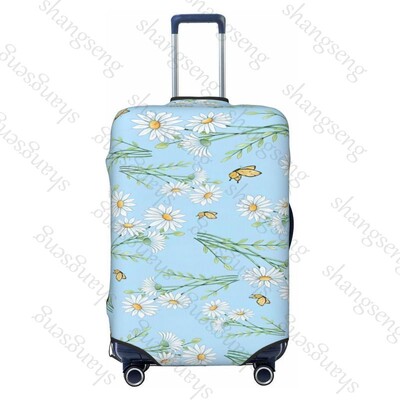 Imprimare cu flori de margarete Îngroșare husă pentru bagaje Elasticitate cărucior husă de praf husă de protecție husă valiză