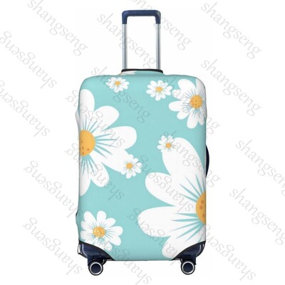 Imprimare cu flori de margarete Îngroșare husă pentru bagaje Elasticitate cărucior husă de praf husă de protecție husă valiză