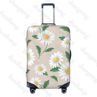 Imprimare cu flori de margarete Îngroșare husă pentru bagaje Elasticitate cărucior husă de praf husă de protecție husă valiză