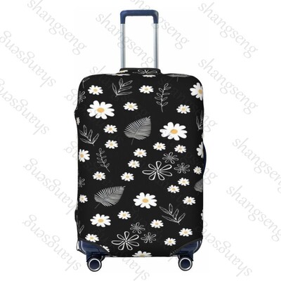 Imprimare cu flori de margarete Îngroșare husă pentru bagaje Elasticitate cărucior husă de praf husă de protecție husă valiză