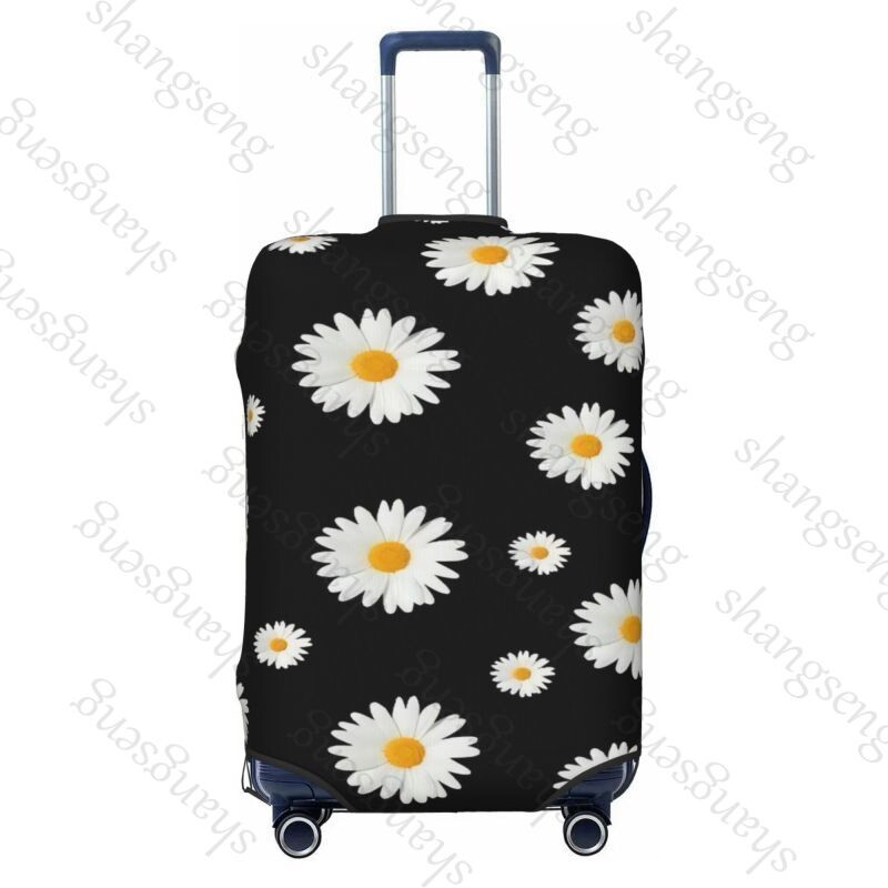 Imprimare cu flori de margarete Îngroșare husă pentru bagaje Elasticitate cărucior husă de praf husă de protecție husă valiză