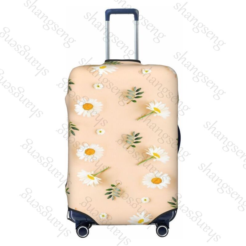 Imprimare cu flori de margarete Îngroșare husă pentru bagaje Elasticitate cărucior husă de praf husă de protecție husă valiză