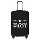 Custom Trust Me IM A Pilot Husă pentru bagaje Avion care zboară Avion Cadou Aviație Huse de protecție pentru valiză Costum pentru 18-32 inch