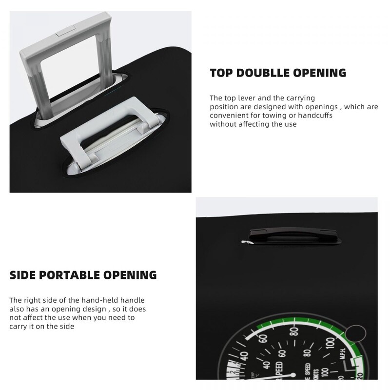 Instrumente de aviație personalizate Husă pentru bagaje Avion amuzant Pilot Aviator Cadou Valisă Protectoare Acoperi costum pentru 18-32 inch