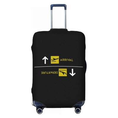 Husă pentru bagaje de călătorie clasică personalizată, cu elastic, pilot de zbor, aviație, pentru valiză de aviator, protectie pentru 18-32 inci