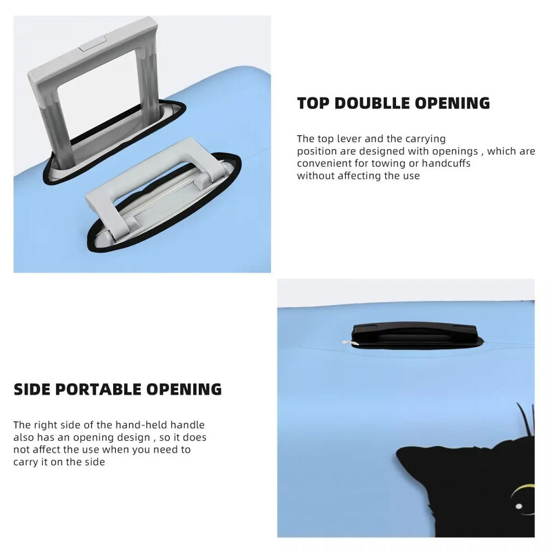 Husă drăguță pentru valiză Animale de vacanță Imprimă Husă utilă pentru bagaje Protecție pentru afaceri