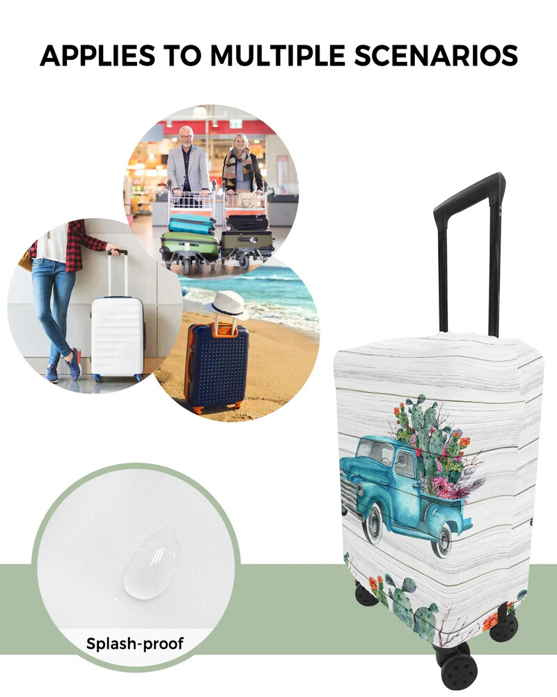 Plante tropicale Cactus Camion Bagaj de călătorie Husă de protecție pentru Accesorii de călătorie Valisă Husă elastică pentru praf Husă de protecție