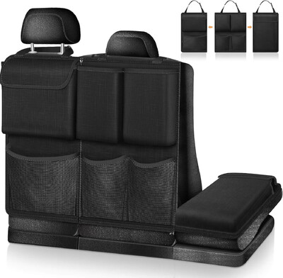 Geantă de depozitare pentru mașină, de capacitate mare, multifuncțională, geantă de depozitare pentru portbagaj, detașabilă, organizator suspendat pentru spate, accesorii de interior