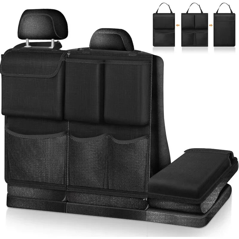 Geantă de depozitare pentru mașină, de capacitate mare, multifuncțională, geantă de depozitare pentru portbagaj, detașabilă, organizator suspendat pentru spate, accesorii de interior