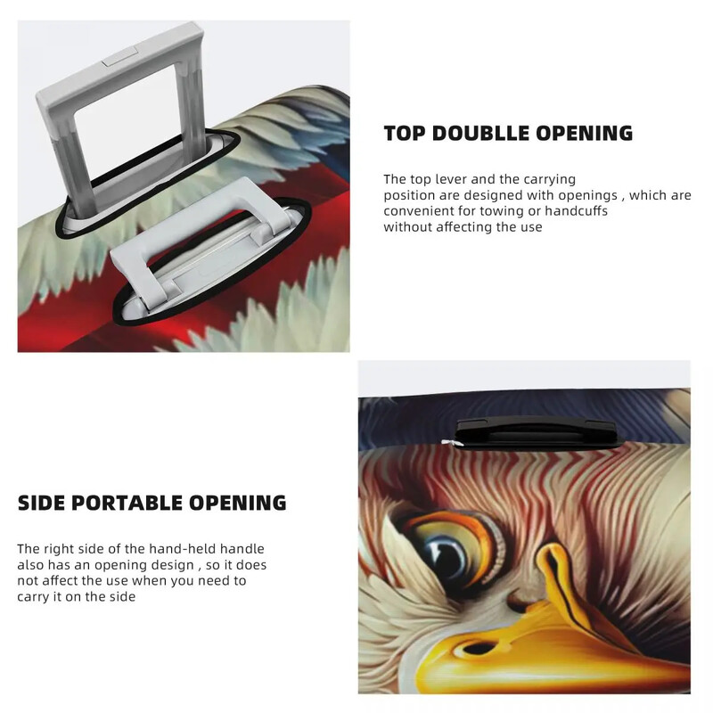 Eagle Statele Unite ale Americii Imprimare Huse de protecție pentru bagaje Elastic Impermeabil 18-32 inch Husă pentru valiză Accesorii de călătorie