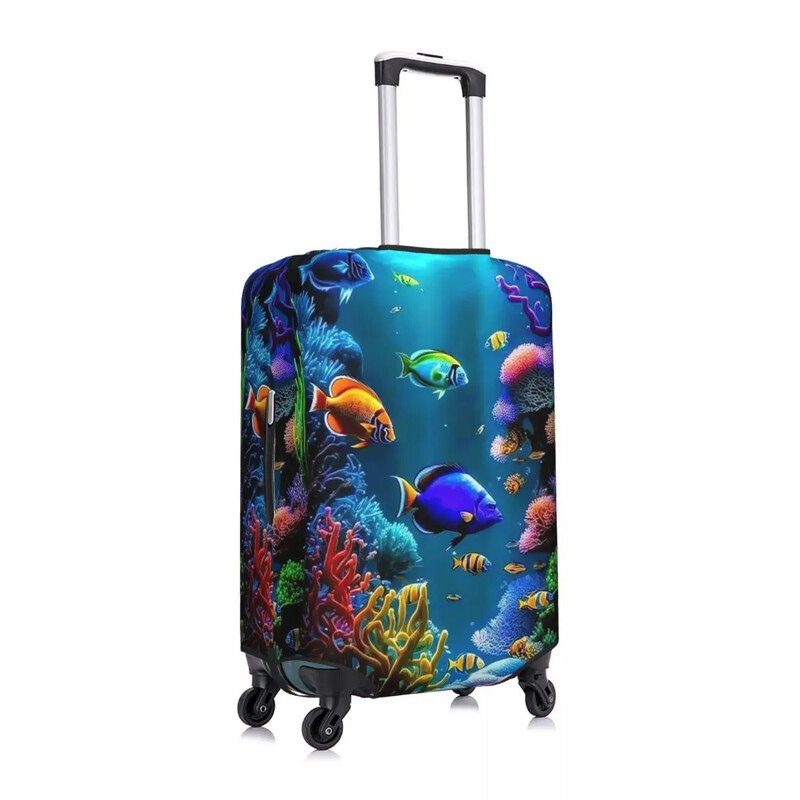 Husă pentru valiză subacvatică imprimeu animale de mare distracție croazieră Protecție excursie bagaje consumabile vacanță