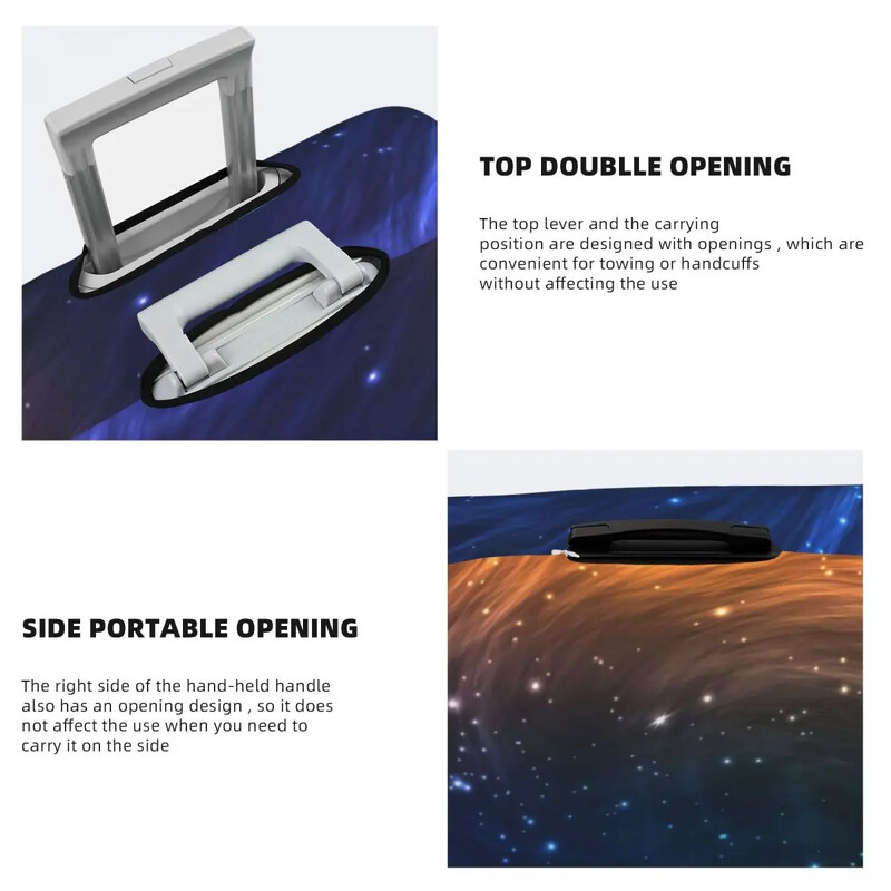 Space Galaxy Navlaka za kovčeg Šareno kozmičko krstarenje Zaštita potrepština za prtljagu