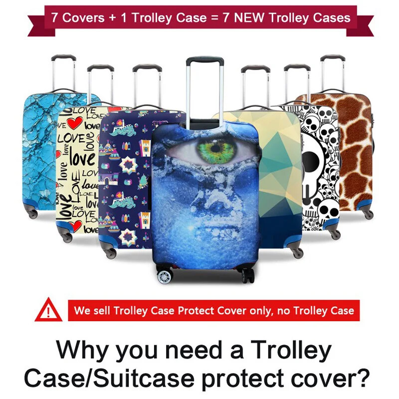 Geantă de călătorie elastică cool cu geantă de protecție valiză 18/20/22/24/26/28/30 inch husă pentru bagaje accesorii de călătorie impermeabile