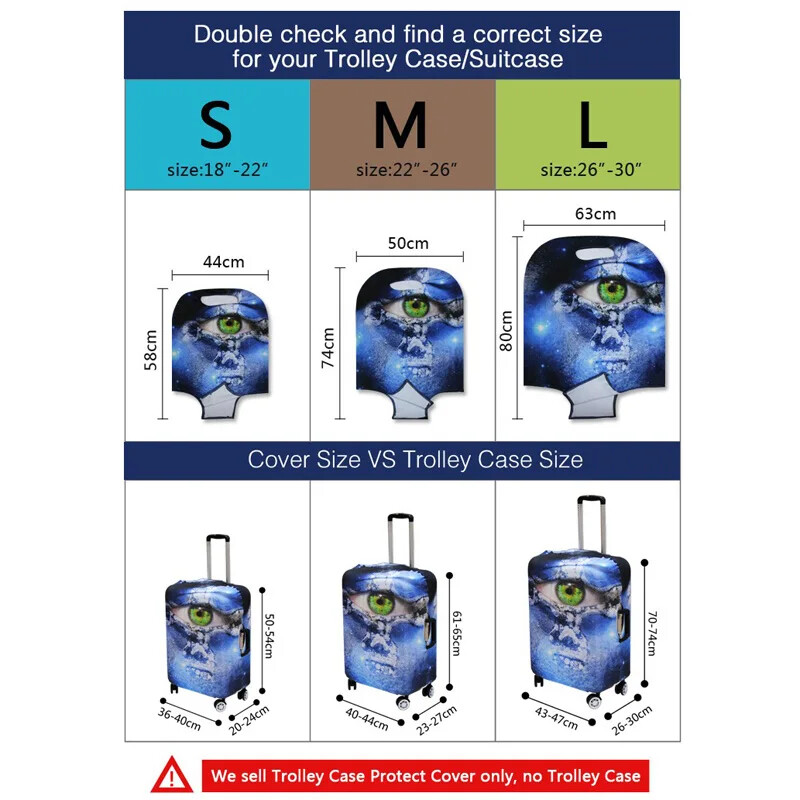 Geantă de călătorie elastică cool cu geantă de protecție valiză 18/20/22/24/26/28/30 inch husă pentru bagaje accesorii de călătorie impermeabile