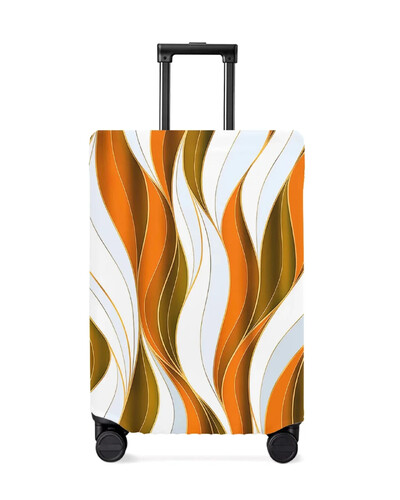 Model de linie degradată abstractă Bloc de culoare Husă roșie pentru bagaje Protector pentru bagaje elastic pentru praf pentru valiză de călătorie de 18-32 inch