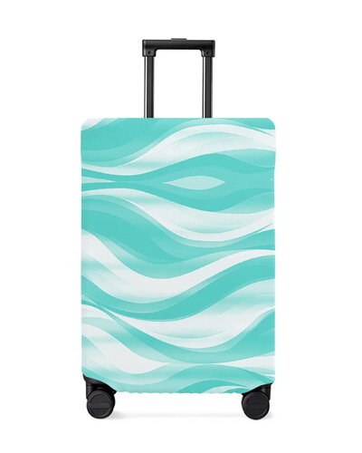 Model de linie degradată abstractă Bloc de culoare Husă roșie pentru bagaje Protector pentru bagaje elastic pentru praf pentru valiză de călătorie de 18-32 inch