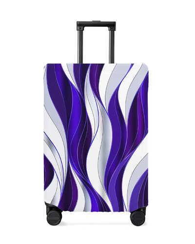 Model de linie degradată abstractă Bloc de culoare Husă roșie pentru bagaje Protector pentru bagaje elastic pentru praf pentru valiză de călătorie de 18-32 inch