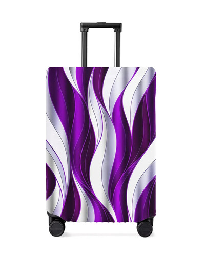 Model de linie degradată abstractă Bloc de culoare Husă roșie pentru bagaje Protector pentru bagaje elastic pentru praf pentru valiză de călătorie de 18-32 inch