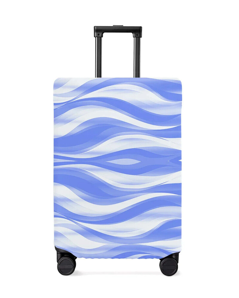 Model de linie degradată abstractă Bloc de culoare Husă roșie pentru bagaje Protector pentru bagaje elastic pentru praf pentru valiză de călătorie de 18-32 inch