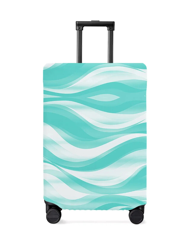 Model de linie degradată abstractă Bloc de culoare Husă roșie pentru bagaje Protector pentru bagaje elastic pentru praf pentru valiză de călătorie de 18-32 inch