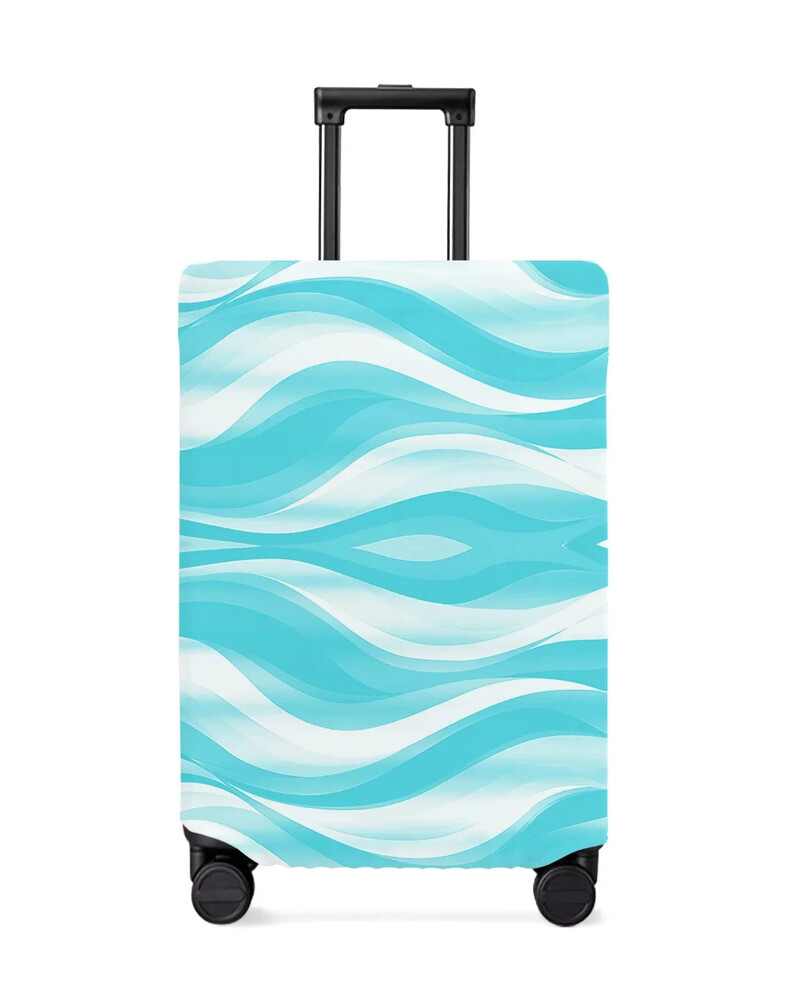 Model de linie degradată abstractă Bloc de culoare Husă roșie pentru bagaje Protector pentru bagaje elastic pentru praf pentru valiză de călătorie de 18-32 inch