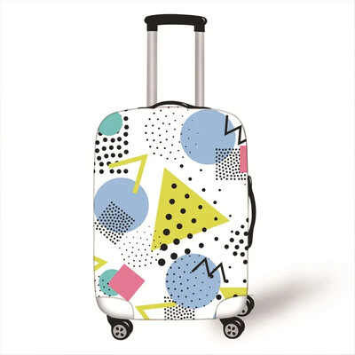 Husă pentru bagaje cu model geometric fierbinte Husă de protecție pentru bagaje 18-32 inch Husă pentru cărucior Husă pentru valiză Husă pentru praf Accesorii de călătorie