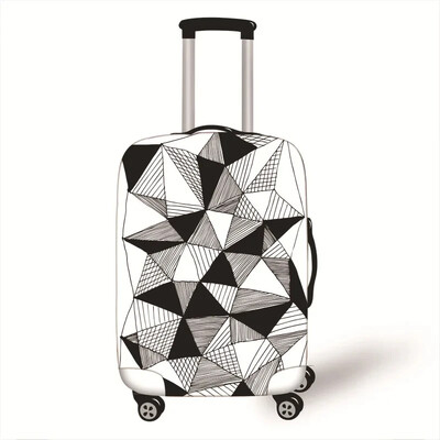 Husă pentru bagaje cu model geometric fierbinte Husă de protecție pentru bagaje 18-32 inch Husă pentru cărucior Husă pentru valiză Husă pentru praf Accesorii de călătorie