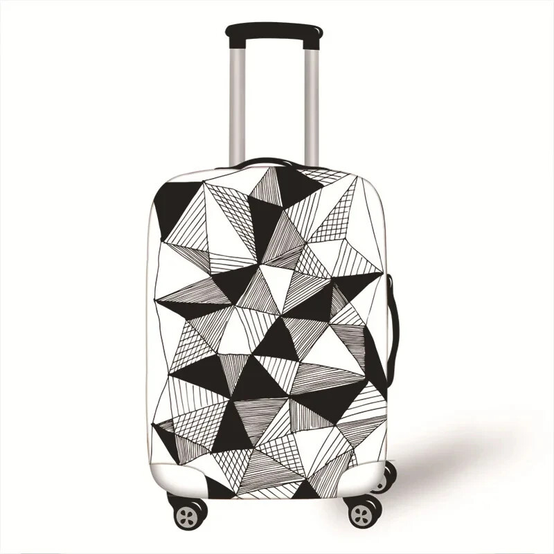 Husă pentru bagaje cu model geometric fierbinte Husă de protecție pentru bagaje 18-32 inch Husă pentru cărucior Husă pentru valiză Husă pentru praf Accesorii de călătorie