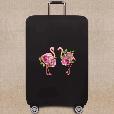 Bagāžas soma Čemodāna aizsargapvalks Ceļojumu piederumi Jauki multfilmas Flamingo raksts Elastīgs bagāžas putekļu pārsegs 18-32 collas