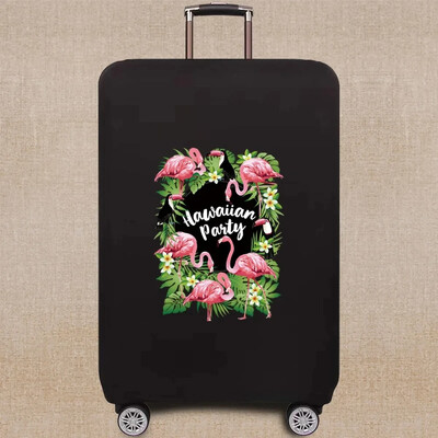 Bagāžas soma Čemodāna aizsargapvalks Ceļojumu piederumi Jauki multfilmas Flamingo raksts Elastīgs bagāžas putekļu pārsegs 18-32 collas