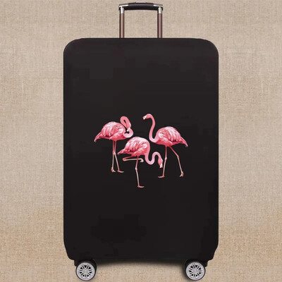 Bagāžas soma Čemodāna aizsargapvalks Ceļojumu piederumi Jauki multfilmas Flamingo raksts Elastīgs bagāžas putekļu pārsegs 18-32 collas