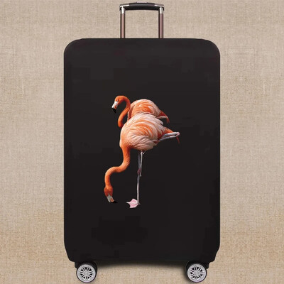 Bagāžas soma Čemodāna aizsargapvalks Ceļojumu piederumi Jauki multfilmas Flamingo raksts Elastīgs bagāžas putekļu pārsegs 18-32 collas