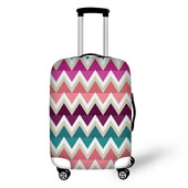 Vienkāršs raksts Drukāt bagāžas aizsargvāciņus čemodānu pārvalkus Ūdensnecaurlaidīgi bagāžas pārvalki piederumu somas ceļojumu ratiņu somas pārvalks