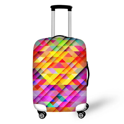 Vienkāršs raksts Drukāt bagāžas aizsargvāciņus čemodānu pārvalkus Ūdensnecaurlaidīgi bagāžas pārvalki piederumu somas ceļojumu ratiņu somas pārvalks