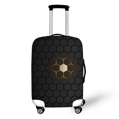 Vienkāršs raksts Drukāt bagāžas aizsargvāciņus čemodānu pārvalkus Ūdensnecaurlaidīgi bagāžas pārvalki piederumu somas ceļojumu ratiņu somas pārvalks