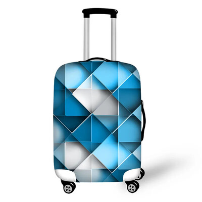 Vienkāršs raksts Drukāt bagāžas aizsargvāciņus čemodānu pārvalkus Ūdensnecaurlaidīgi bagāžas pārvalki piederumu somas ceļojumu ratiņu somas pārvalks