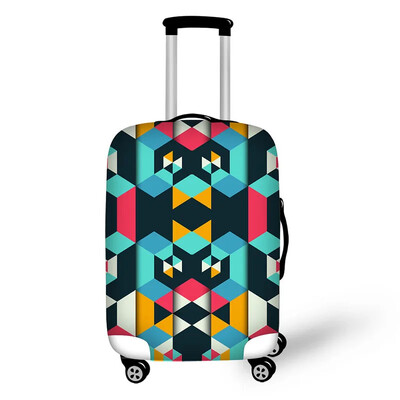 Vienkāršs raksts Drukāt bagāžas aizsargvāciņus čemodānu pārvalkus Ūdensnecaurlaidīgi bagāžas pārvalki piederumu somas ceļojumu ratiņu somas pārvalks