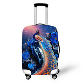 Radošs dizains ceļojumu aizsardzība dzīvnieku ainavas raksts ceļojumu vairogs ūdensizturīgs pārnēsājams čemodāns čemodāns lietus pārvalks