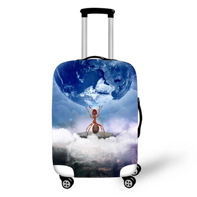 Radošs dizains ceļojumu aizsardzība dzīvnieku ainavas raksts ceļojumu vairogs ūdensizturīgs pārnēsājams čemodāns čemodāns lietus pārvalks