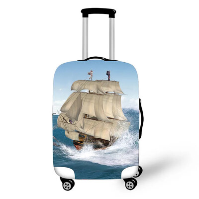 Radošs dizains ceļojumu aizsardzība dzīvnieku ainavas raksts ceļojumu vairogs ūdensizturīgs pārnēsājams čemodāns čemodāns lietus pārvalks