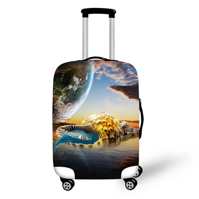 Radošs dizains ceļojumu aizsardzība dzīvnieku ainavas raksts ceļojumu vairogs ūdensizturīgs pārnēsājams čemodāns čemodāns lietus pārvalks