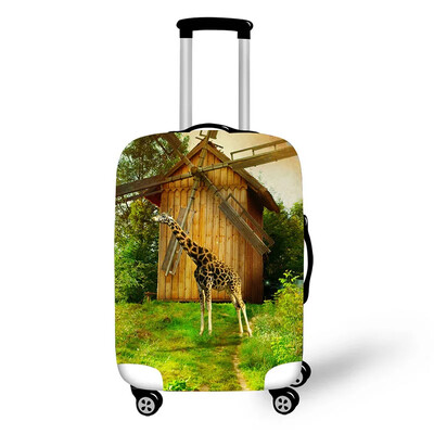 Radošs dizains ceļojumu aizsardzība dzīvnieku ainavas raksts ceļojumu vairogs ūdensizturīgs pārnēsājams čemodāns čemodāns lietus pārvalks