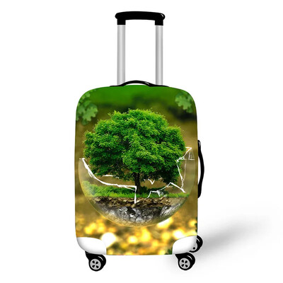 Radošs dizains ceļojumu aizsardzība dzīvnieku ainavas raksts ceļojumu vairogs ūdensizturīgs pārnēsājams čemodāns čemodāns lietus pārvalks