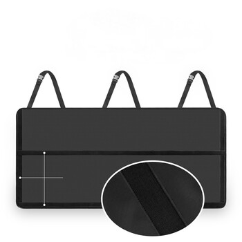 Auto Storage Organizer Τσάντα πορτμπαγκάζ αυτοκινήτου Universal μεγάλης χωρητικότητας Πίσω κάθισμα Τσάντα αποθήκευσης φορτίου Διχτυωτή θήκη τσέπης Κρεμαστή τσάντα Νέο 2024