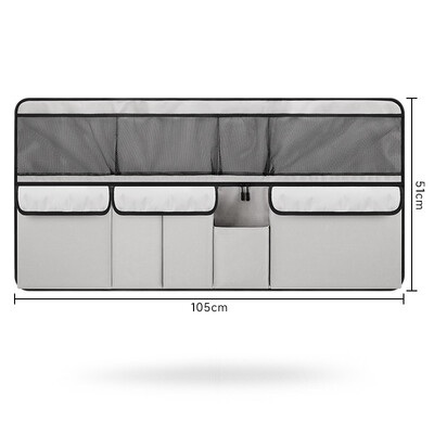 Auto Storage Organizer Auto bagāžnieka soma Universāla liela ietilpība aizmugurējā sēdekļa glabāšanas soma Cargo Mesh Holder Kabatas piekarināmā soma Jauna 2024